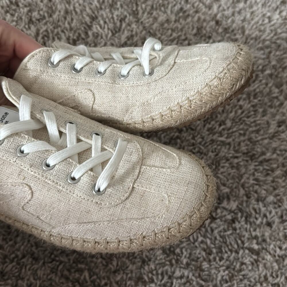 Rag & Bone 37 Retro Espadrille Sneakers in Linen Canvas - Picture 9 of 9